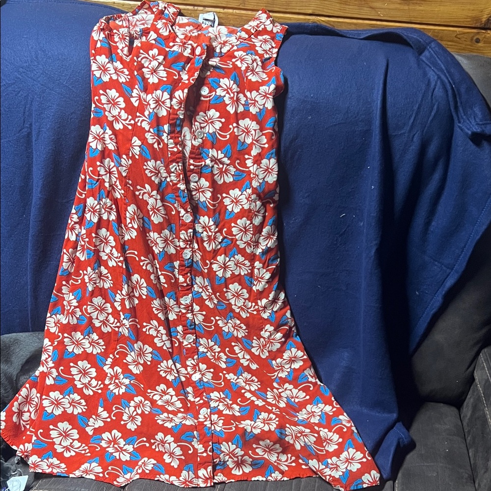 Floral Red Maxi Dress
